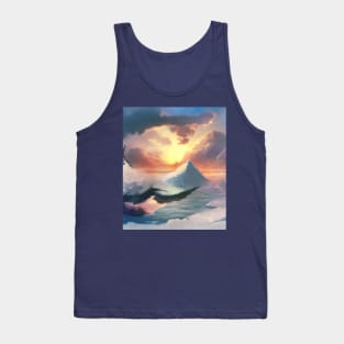 Winter Mountains landscape Tank Top